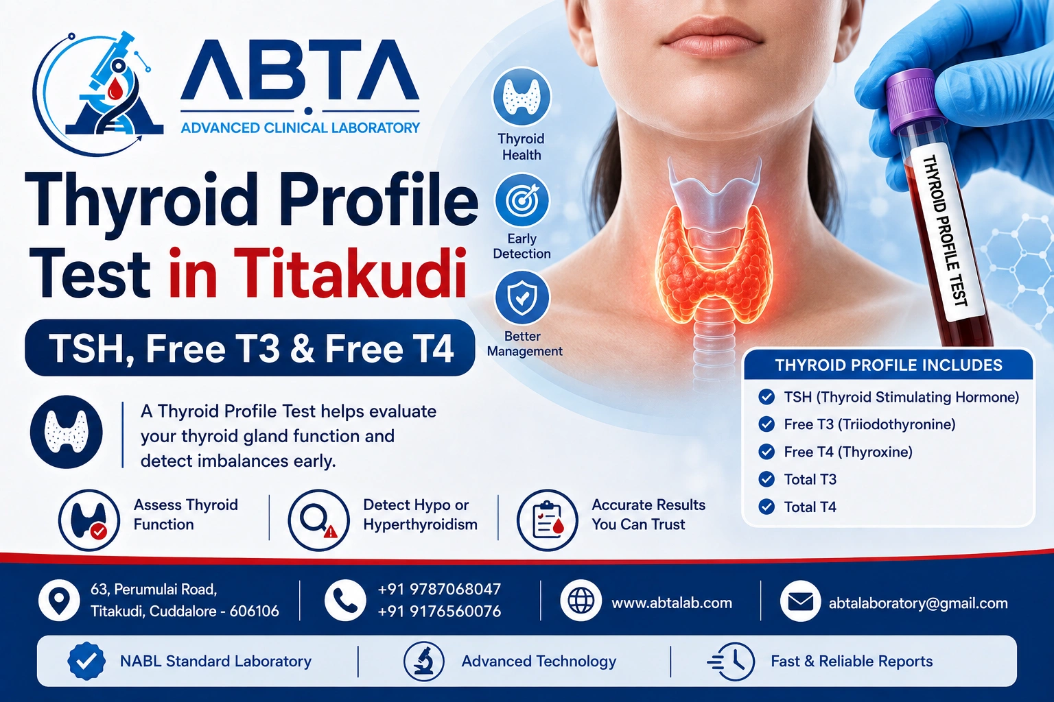 Thyroid Profile Test: TSH, Free T3, Free T4 and Total T3/T4 Explained